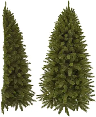 Triumph Tree Forest frosted halve kunstkerstboom groen 230cm - afbeelding 1