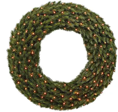 Triumph Tree Forest frosted pine verlichte kerstkrans groen Ø 200cm - 288 lampjes - afbeelding 3