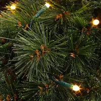 Triumph Tree Forest frosted verlichte kerstkrans groen Ø 90cm - 96 lampjes - afbeelding 3