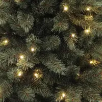 Triumph Tree Forest frosted verlichte kunstkerstboom blauwgroen 185cm - 224 lampjes - afbeelding 2