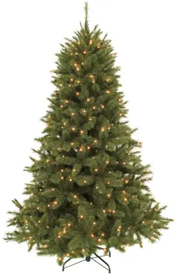 Triumph Tree Forest frosted verlichte kunstkerstboom groen 230cm - 400 lampjes - afbeelding 1