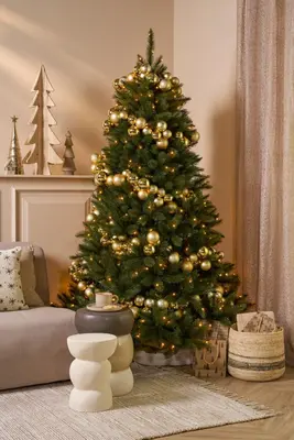 Triumph Tree Forest frosted verlichte kunstkerstboom groen 215cm - 304 lampjes - afbeelding 2