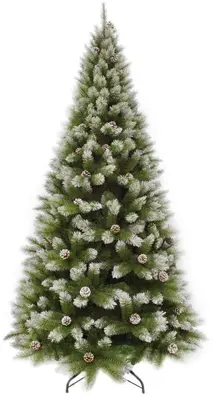 Triumph Tree Pittsburgh kunstkerstboom besneeuwd dennenappel groen 155cm - afbeelding 1
