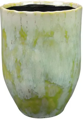 TS bloempot Davide 15x20 cm Apple Green - afbeelding 1