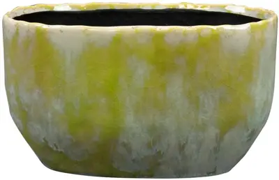 TS bloempot Davide 20x12 cm Apple Green - afbeelding 1
