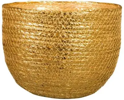 TS bloempot Dorieke 23x17cm goud