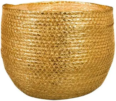 TS bloempot Dorieke 28x21cm goud