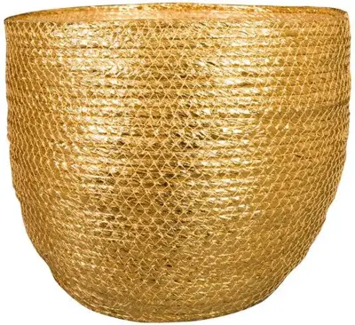 TS bloempot Dorieke 33x25cm goud