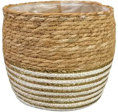 TS bloempot Dorien 25x21cm goud naturel