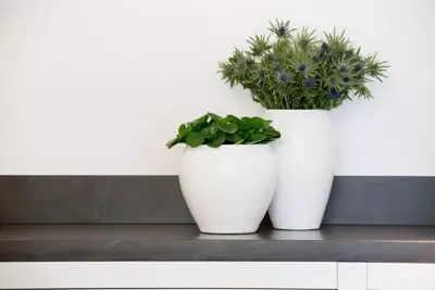 TS Bloempot salsa pure white 25x11 cm - afbeelding 2