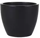 TS bloempot Sven 13x11cm zwart - afbeelding 1