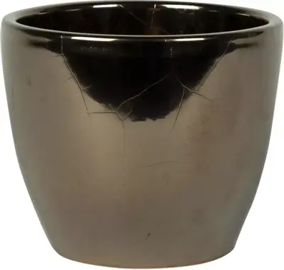 TS bloempot Sven 15x12cm goud - afbeelding 1