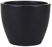 TS bloempot Sven 15x12cm zwart - afbeelding 1