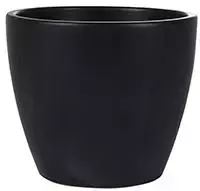 TS bloempot Sven 18x16cm zwart - afbeelding 1