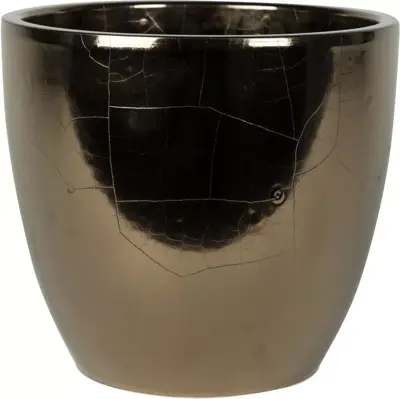 TS bloempot Sven 20x19cm goud - afbeelding 1