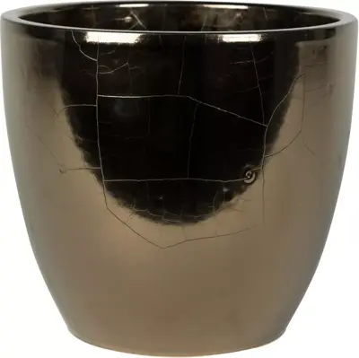 TS bloempot Sven 24x22cm goud - afbeelding 1