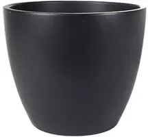 TS bloempot Sven 33x28cm zwart - afbeelding 1