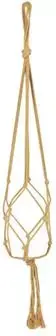 TS Bloempothanger Macrame D2 H90 oker