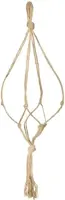 TS Bloempothanger macrame jute d6 h160 - afbeelding 1