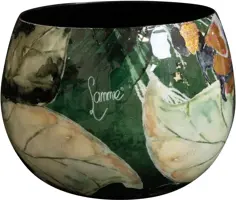 TS Collection bloempot bee metaal 7x6cm groen