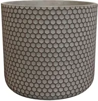 TS Collection bloempot bernt steen 11x11cm shiny zwart - afbeelding 1