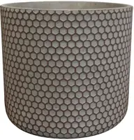 TS Collection bloempot bernt steen 14x13cm shiny black - afbeelding 1
