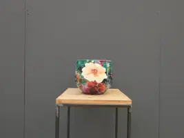 TS Collection bloempot blooming metaal 24x21cm smaragd - afbeelding 2