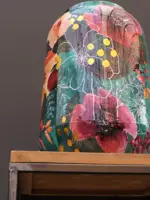 TS Collection bloempot blooming metaal 30x42cm smaragd - afbeelding 2