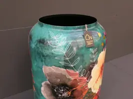 TS Collection bloempot blooming metaal 46x62cm smaragd - afbeelding 4