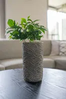TS Collection bloempot denzel cement, steen 13x24cm shiny concrete - afbeelding 2