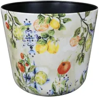 TS Collection bloempot designed by lammie metaal 26x23cm sunny citrus - afbeelding 1