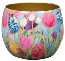 TS Collection bloempot dutch beauty metaal 7x6cm spring - afbeelding 1