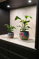 TS Collection bloempot dutch beauty metaal 9x7cm spring - afbeelding 3