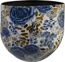 TS Collection bloempot dutch metaal 28x25cm  - afbeelding 1