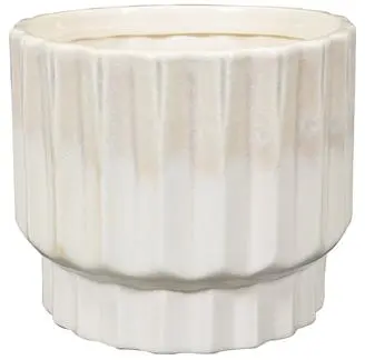 TS Collection bloempot faye keramiek 11x9cm off white