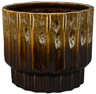 TS Collection bloempot faye keramiek 11x9cm savannah