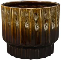 TS Collection bloempot faye keramiek 12x10cm savannah - afbeelding 1