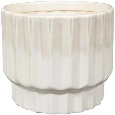 TS Collection bloempot faye keramiek 14x13cm off white