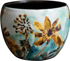 TS Collection bloempot fresia metaal 9x7cm fresh