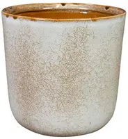 TS Collection bloempot hedy keramiek 11x12cm sand - afbeelding 1