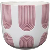 TS Collection bloempot joya keramiek 18x17cm mauve - afbeelding 1
