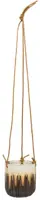 TS Collection bloempot  keramiek 7x8cm caramel - afbeelding 1