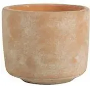 TS Collection bloempot  keramiek 8x8cm terra - afbeelding 1