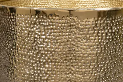 TS Collection bloempot kristy metaal 20x18cm goud - afbeelding 3