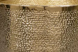 TS Collection bloempot kristy metaal 20x18cm goud - afbeelding 3