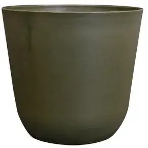 TS Collection bloempot  kunststof 19x17cm groen - afbeelding 1