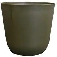 TS Collection bloempot  kunststof 19x17cm groen - afbeelding 1