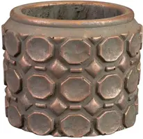 TS Collection bloempot  kunststof, steen 8x7cm roze kopen?