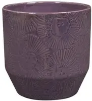 TS Collection bloempot lilia keramiek 13x13cm blueberry - afbeelding 1