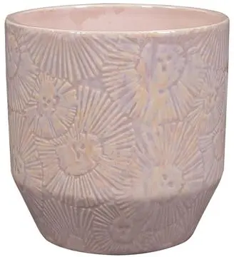 TS Collection bloempot lilia keramiek 13x13cm shiny coconut